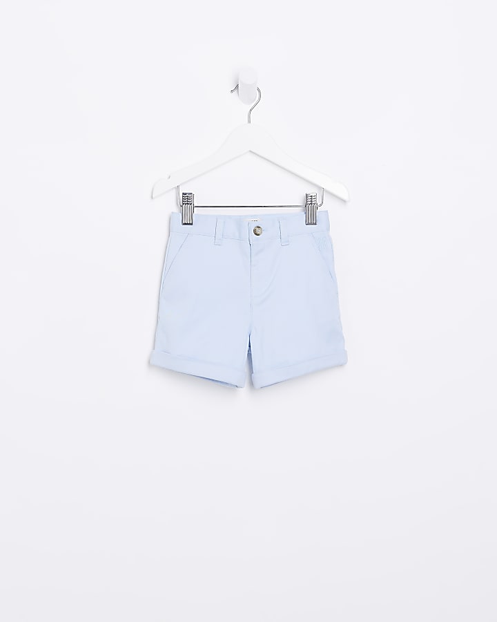 Mini Boys blue Stretch Chino Shorts