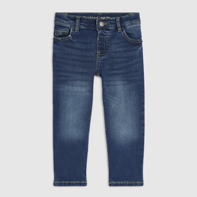 Mini Boys Blue Stretch Slim Jeans