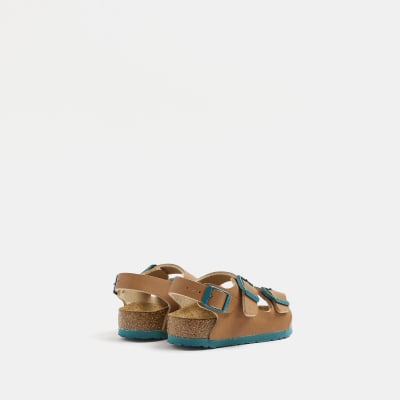 Mini boys brown Birkenstock sandals