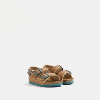 Mini boys brown Birkenstock sandals