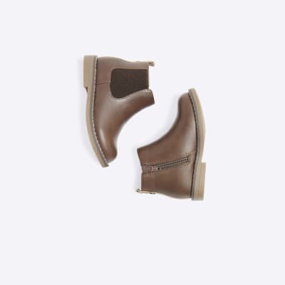 Mini Boys Brown Chelsea Boot River Island