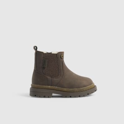 Mini Boys Brown Chelsea Boots