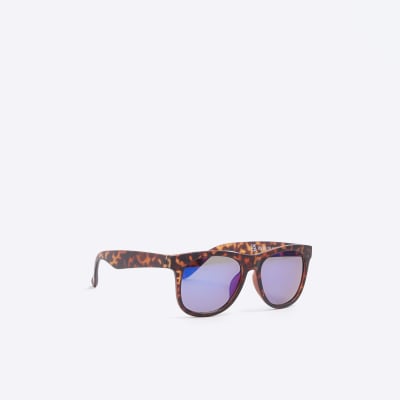 Mini boys brown tortoise sunglasses River Island