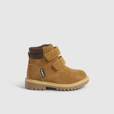 Mini Boys Brown Worker Boots