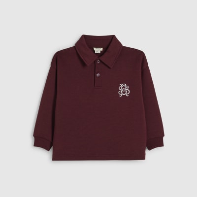 Mini Boys Burgundy RI Rugby Sweatshirt
