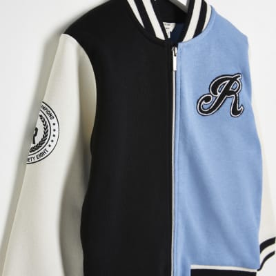 Mini Boys Colour Block Varsity Jacket