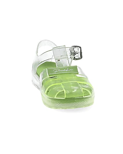 360 degree animation of product Mini boys green Prolific jelly sandals frame-18