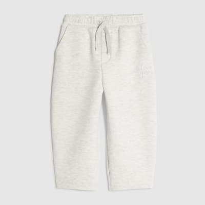 Mini Boys Grey Barrel Leg Joggers