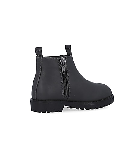 360 degree animation of product Mini boys grey chelsea boots frame-13