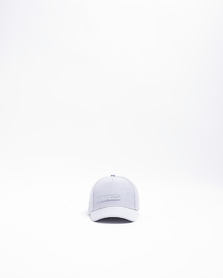 Mini Boys Grey Gloss Printed Cap
