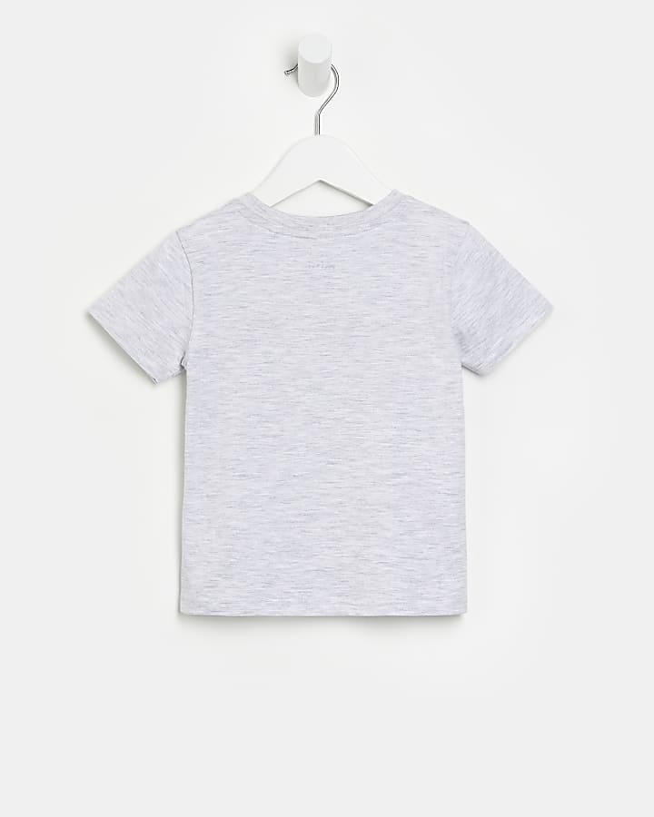 Mini boys grey 'Iconic' t-shirt