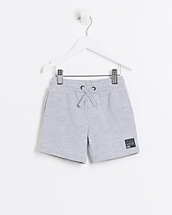 Mini Boys Grey Jersey Shorts