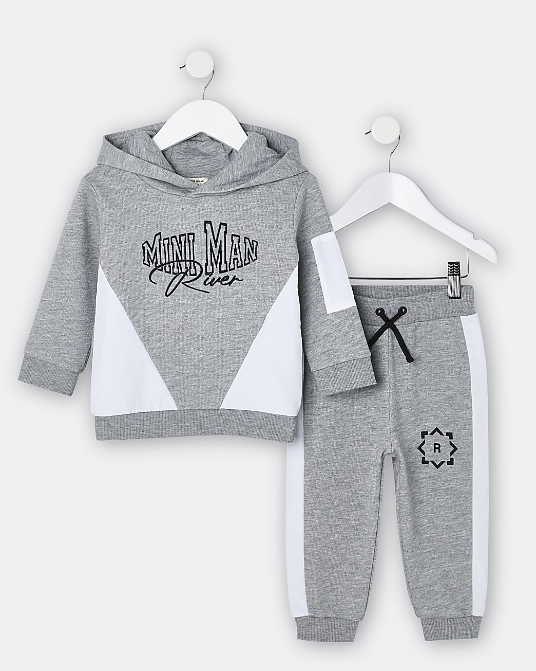 Mini boys grey 'Mini Man' hoodie and joggers