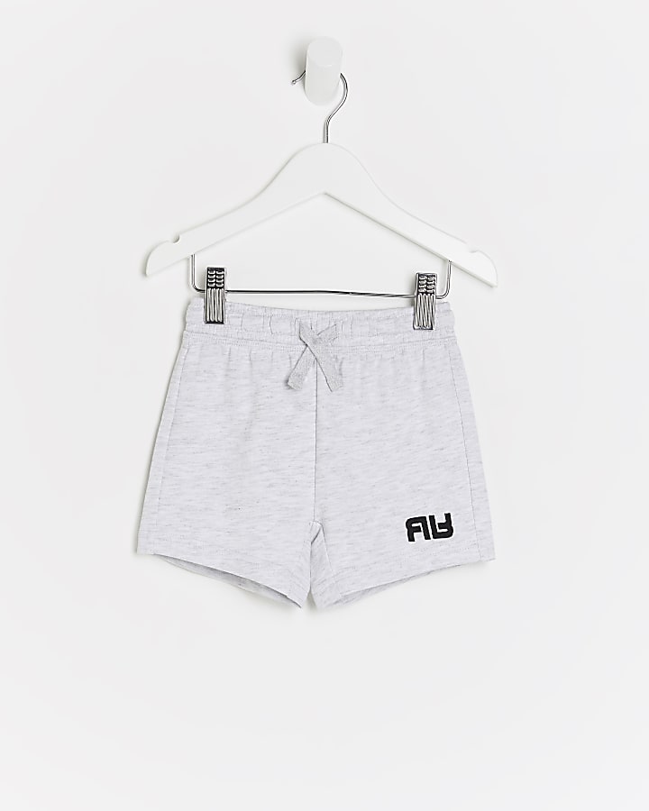 Mini boys grey RR shorts