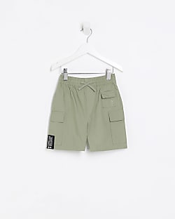 Mini boys khaki cargo shorts