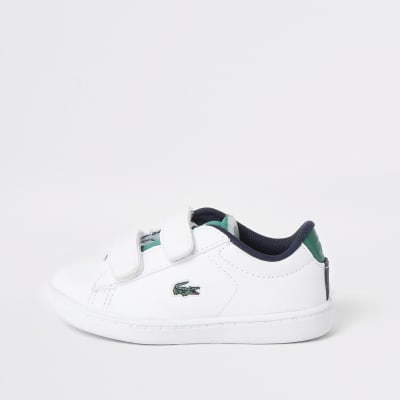 lacoste velcro trainers mens