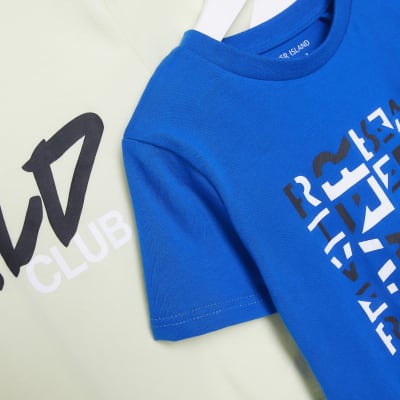 Mini boys lime t-shirts multi pack
