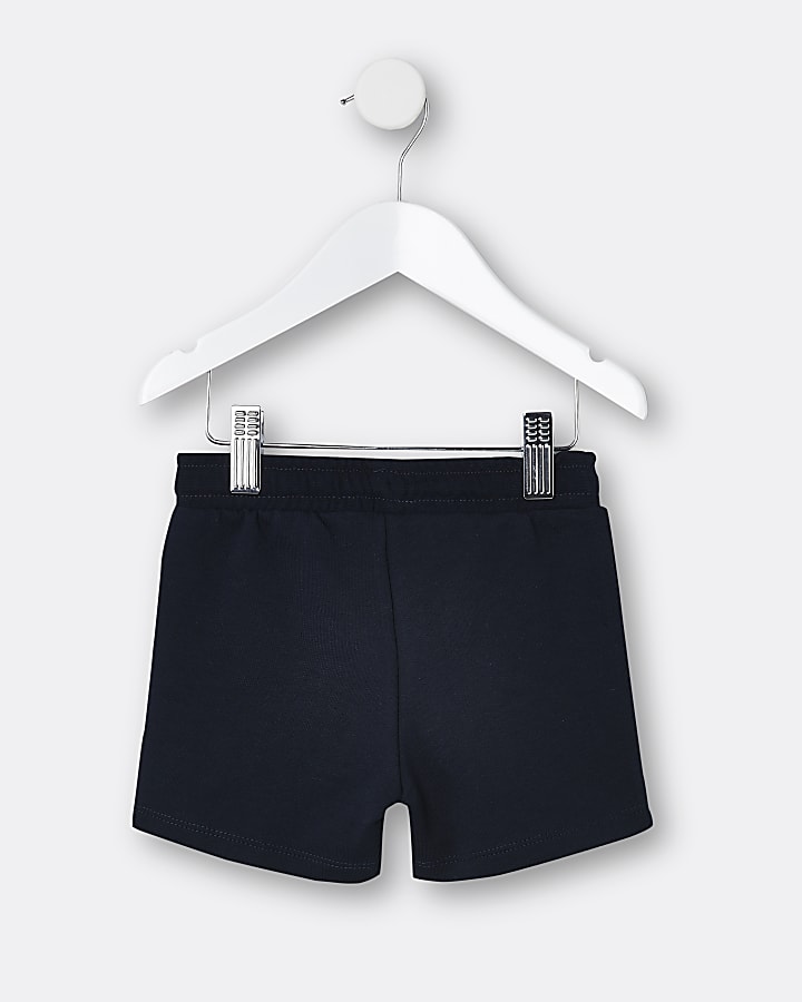 Mini boys navy 'Exclusive' shorts