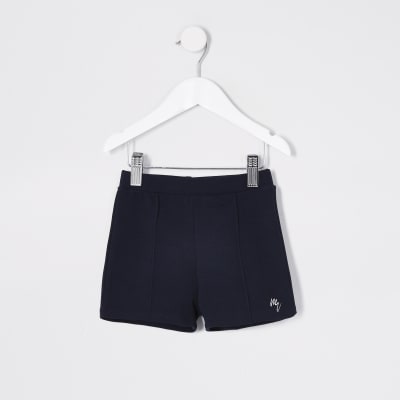 boys navy jersey shorts