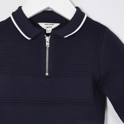 boys knitted polo