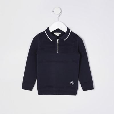 boys knitted polo