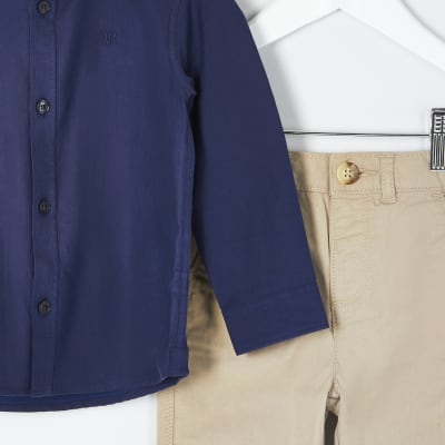 navy blue long sleeve shirt outfit