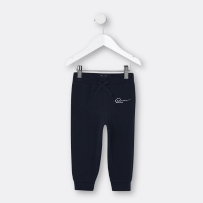 boys navy skinny joggers