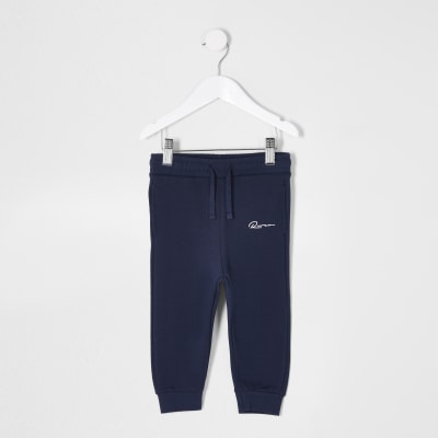 boys navy skinny joggers