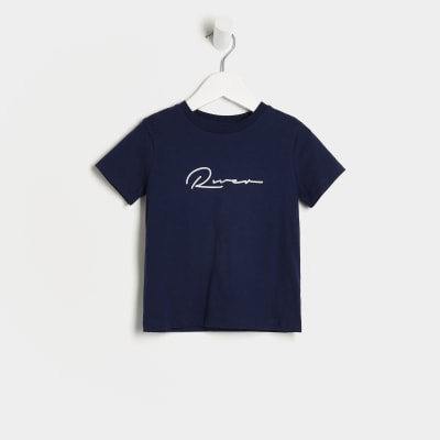 T-shirt Basique River Island Pour Fille 2-3 Ans – Sans Manches, Motif Géométrique Multicolore, Encart Coton