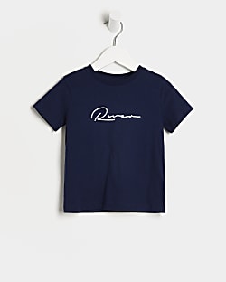 Mini boys navy River t-shirt