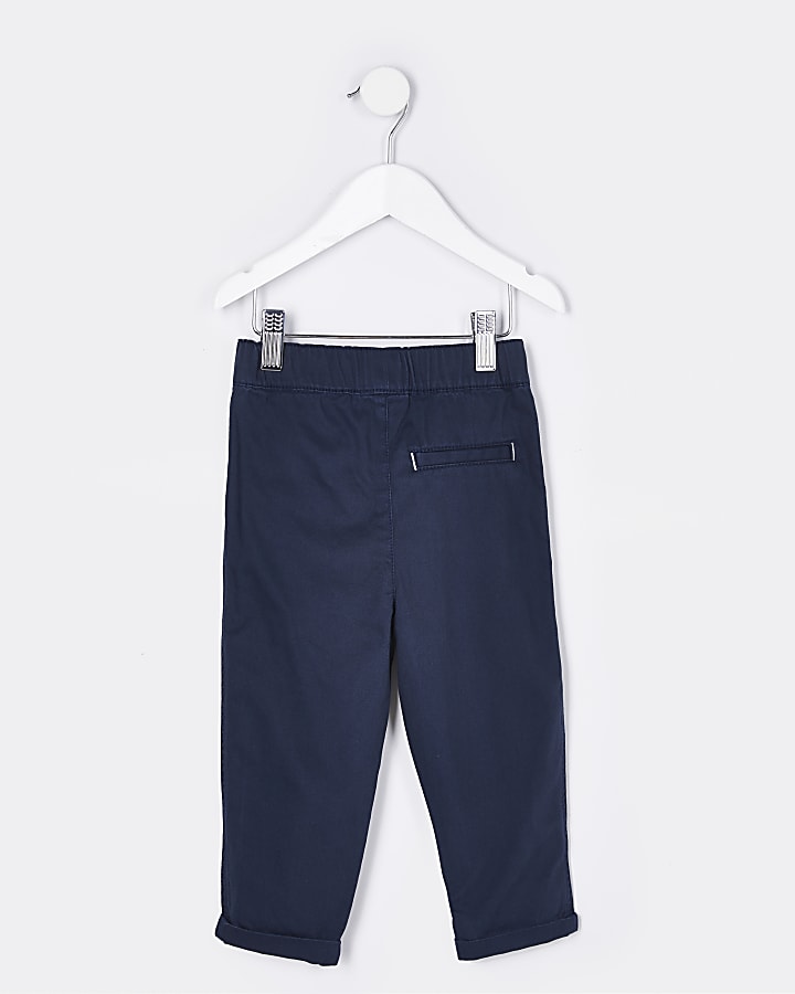 Mini boys navy River trousers