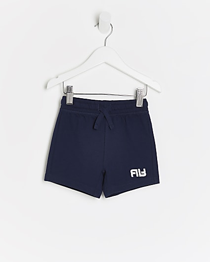 Mini boys navy RR shorts