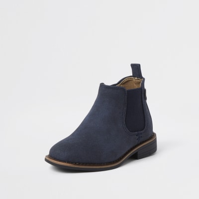 river island navy boots