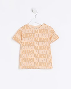 Mini boys orange Miami t-shirt