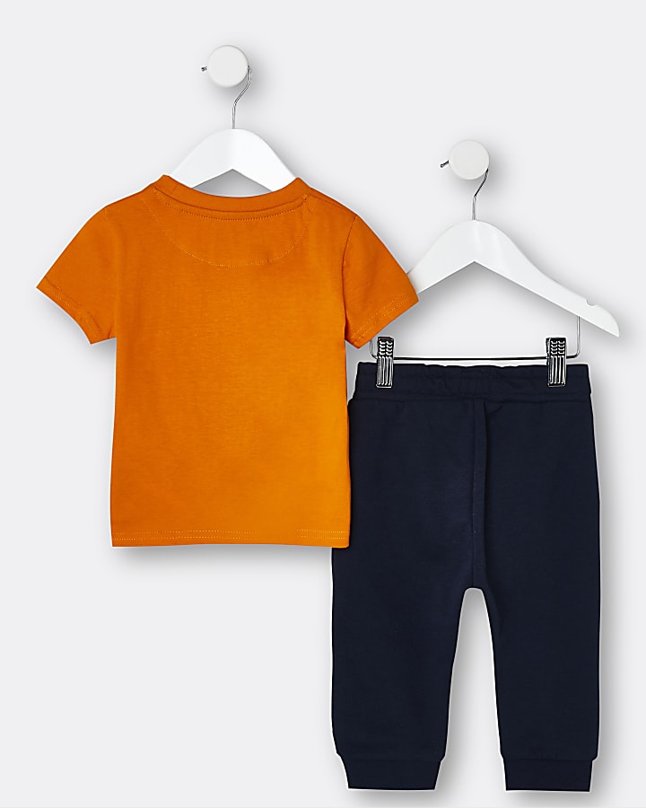 Mini boys orange Russel Athletic outfit