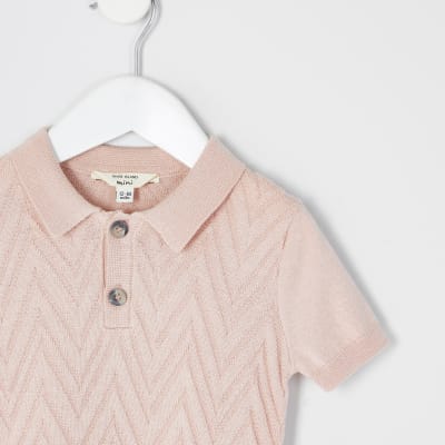 boys pink polo shirt