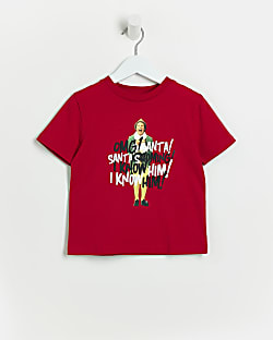 Mini Boys Red Elf Christmas T-shirt