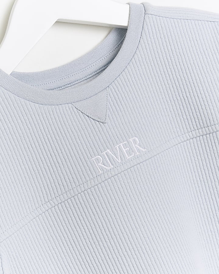 Mini boys River ribbed t-shirt