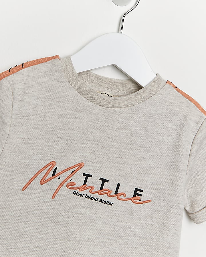 Mini boys stone 'Little Menice' t-shirt