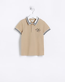 Mini Boys Stone Maison Riviera Polo Shirt