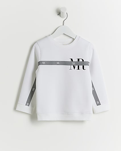 Mini Boys White Maison Riviera Sweatshirt