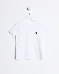 Mini boys white RI logo t-shirt