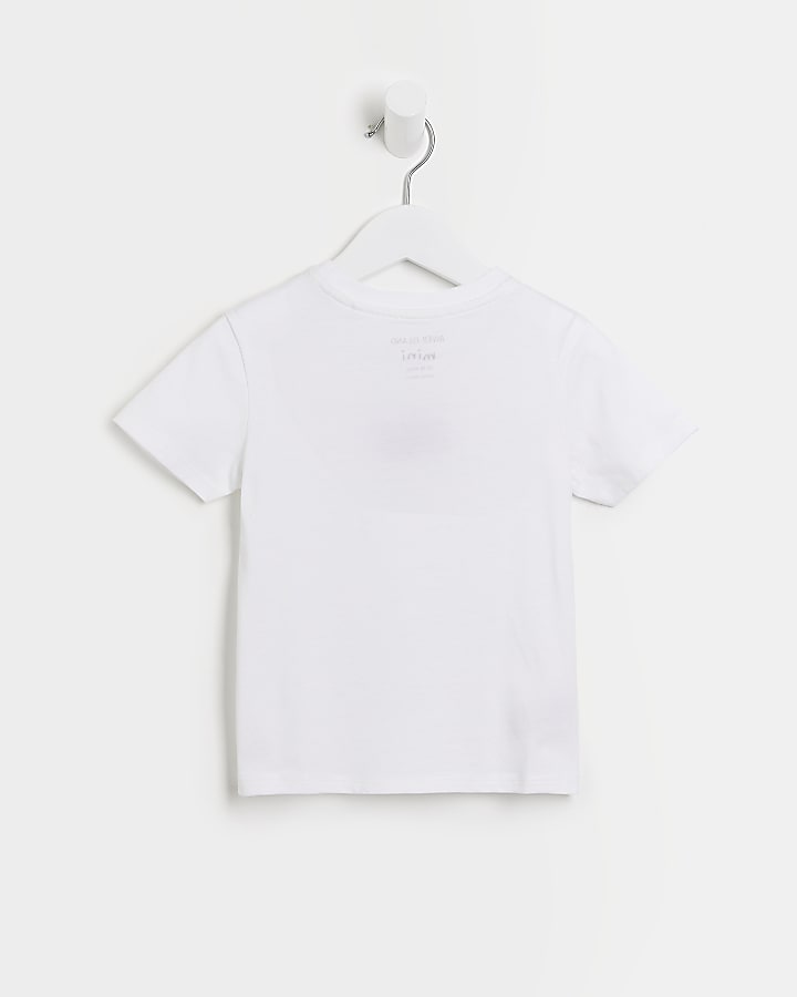 Mini boys white RI t-shirt