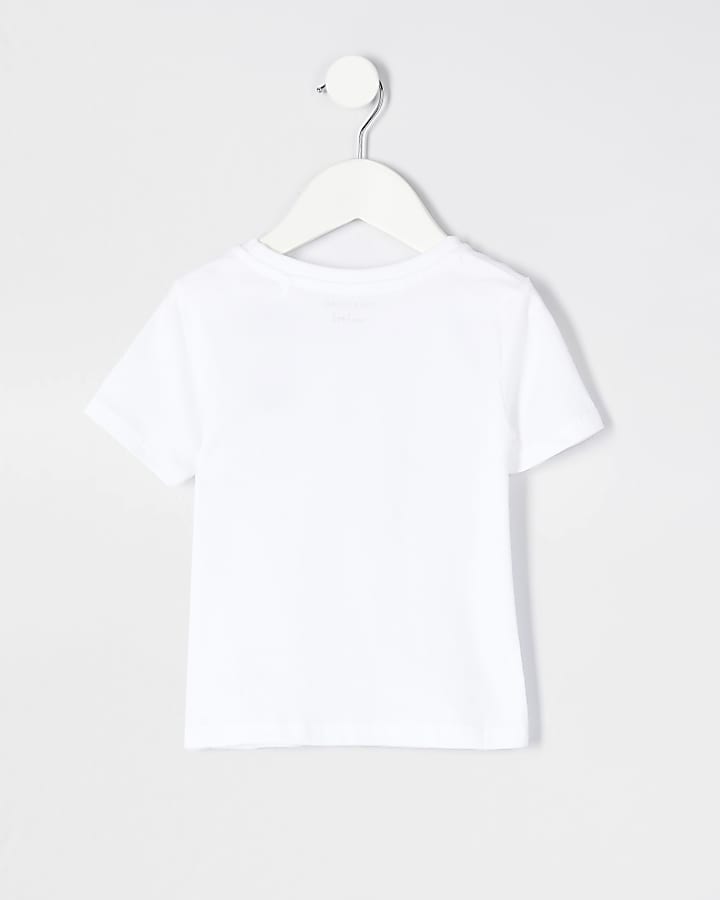 Mini boys white RVR t-shirt