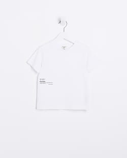 Mini Boys White Short Sleeve T-shirt