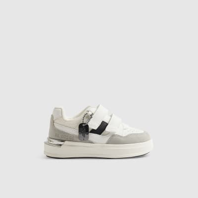 Mini Boys White Tag Detail Trainers