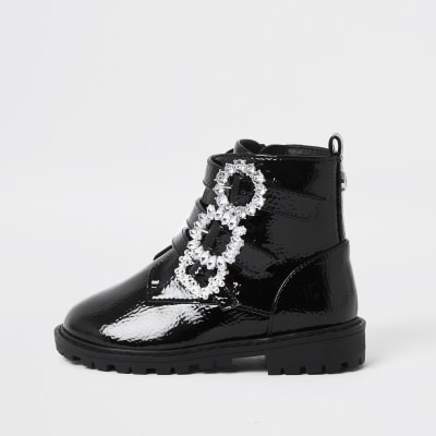 river island white ankle boots