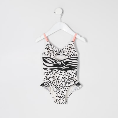 girls leopard print swimsuit