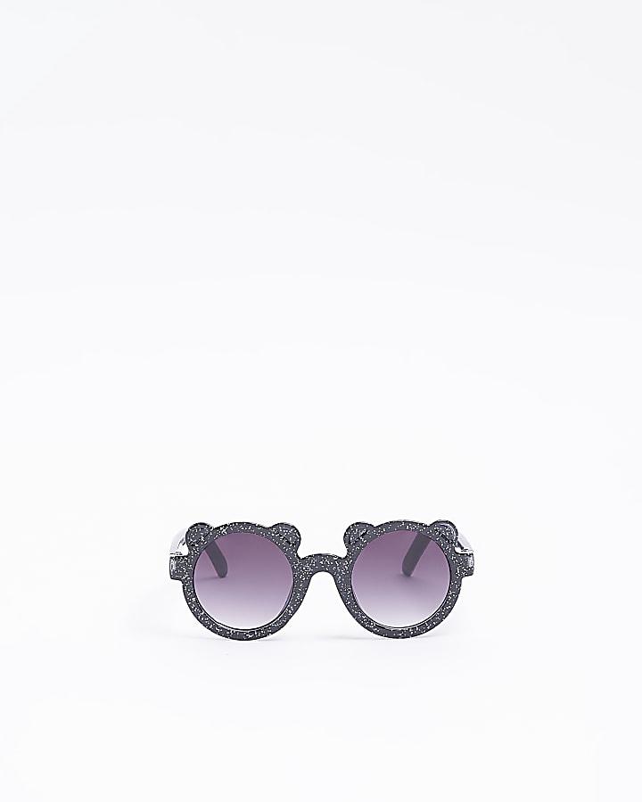 Mini Girls Black Bear Sunglasses