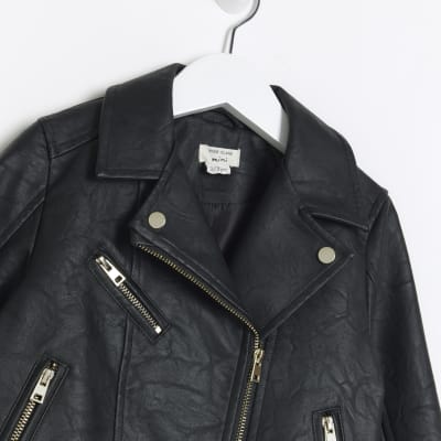 Girls Leather Look Jackets River Island